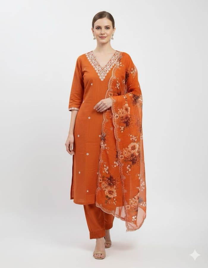 Contemporary Indian dresses at Sandhya Vastralayam